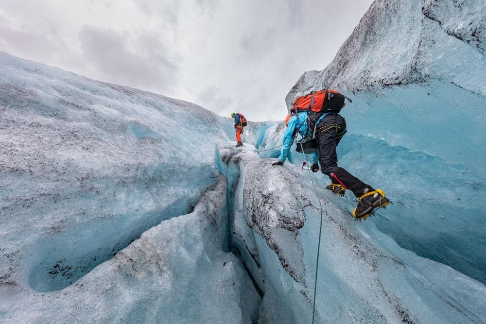 Ice climbing in Iceland is a thrilling ascent up frozen waterfalls and icy glaciers, set against the backdrop of the country&rsquo;s dramatic arctic scenery (Source: Freepik)